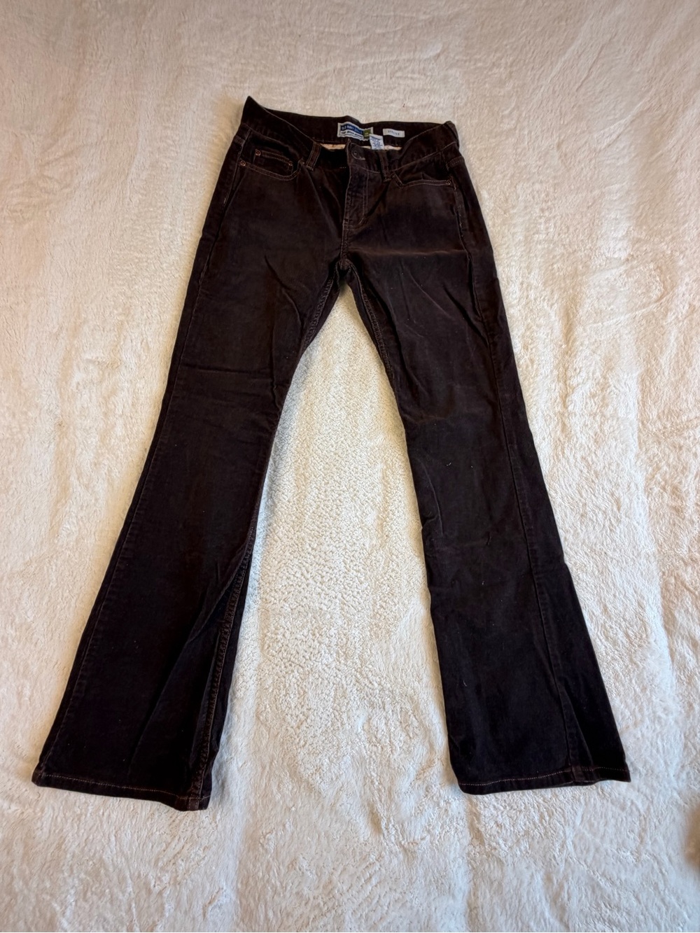 Old Navy Dark brown Corduroy Flare Jeans with Subtle Bootcut 1
